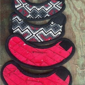 Red and Black Quilted Accessories